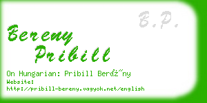 bereny pribill business card
